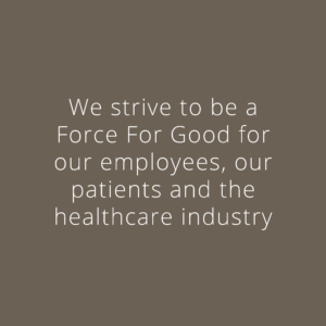 Cascadia Healthcare Strives to be a Force For Good for our employees, our patients and the healthcare industry.